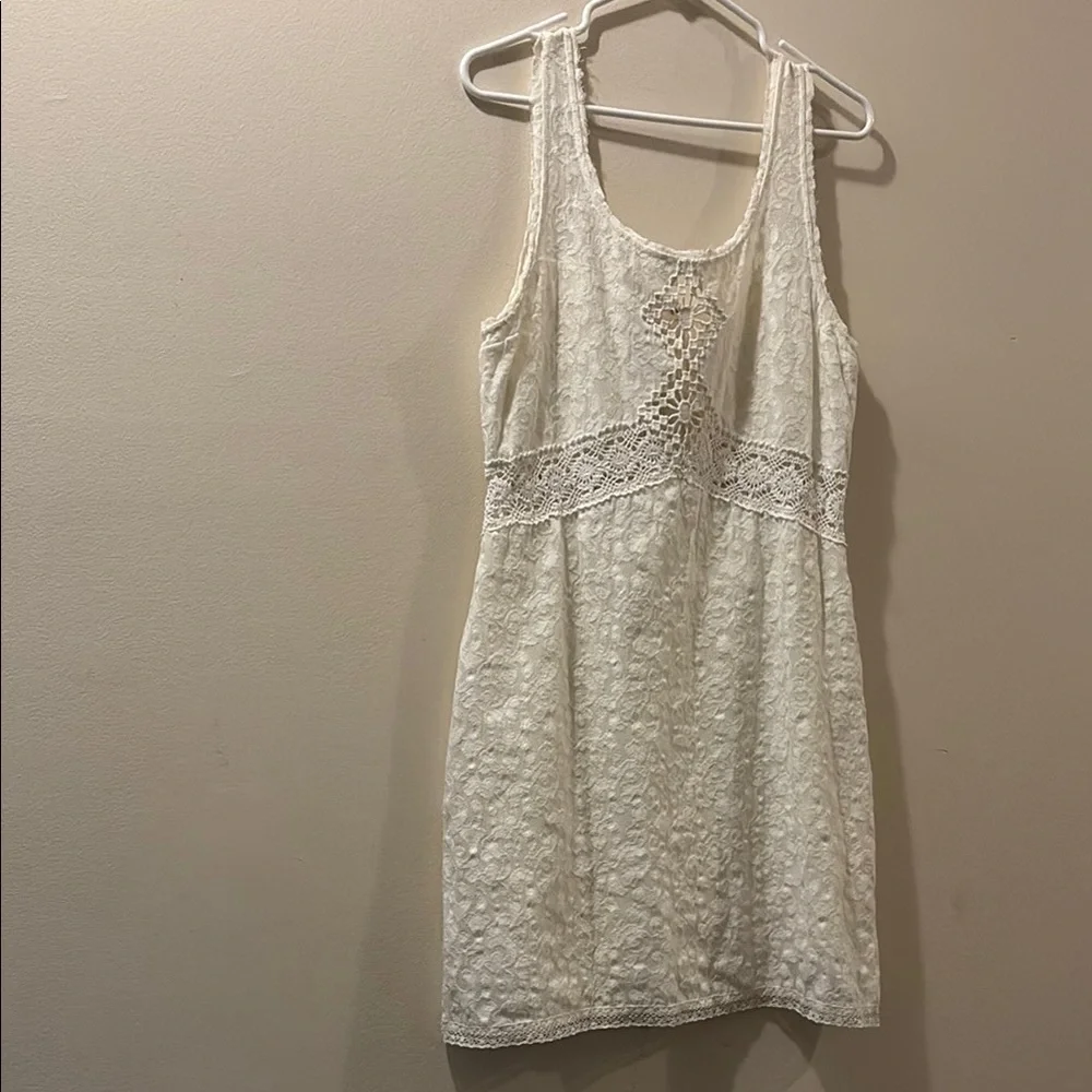Free People - large - Elegant Sleeveless Dress - crochet accent